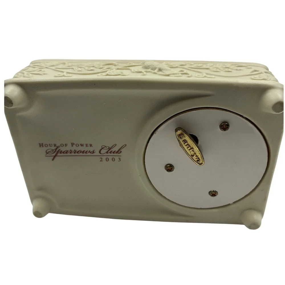 Hour of Power Sparrows Club 2003 Musical Jewelry Box Ode to Joy Sankyo Bird